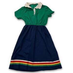 Vintage Collared A-Line Midi Dress | 2 | Greentree by Walden
